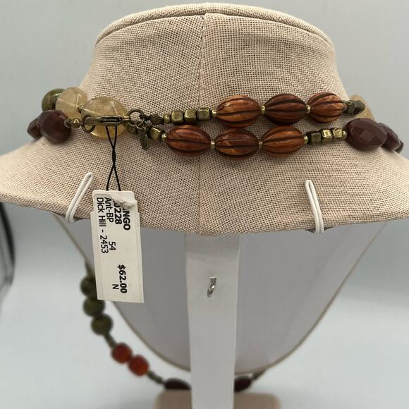 Premier Designs Mango Long Beaded 54" inch Chunky Autumn Boho Necklace New - Picture 6 of 6